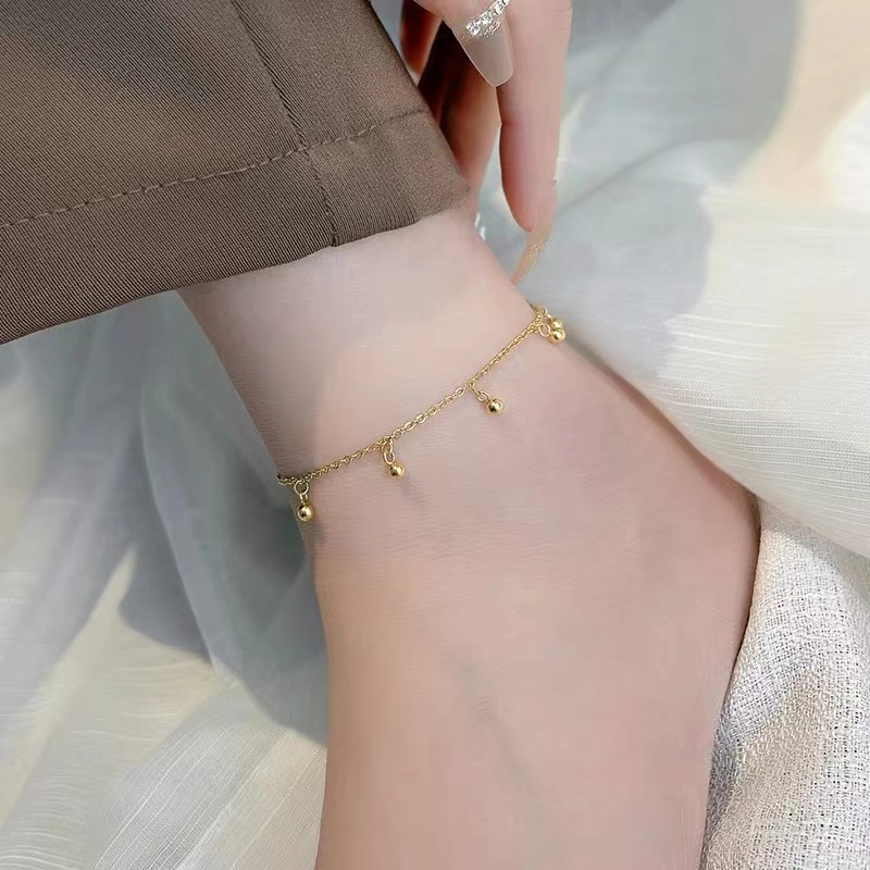 Minimal stainless steel anklet sample