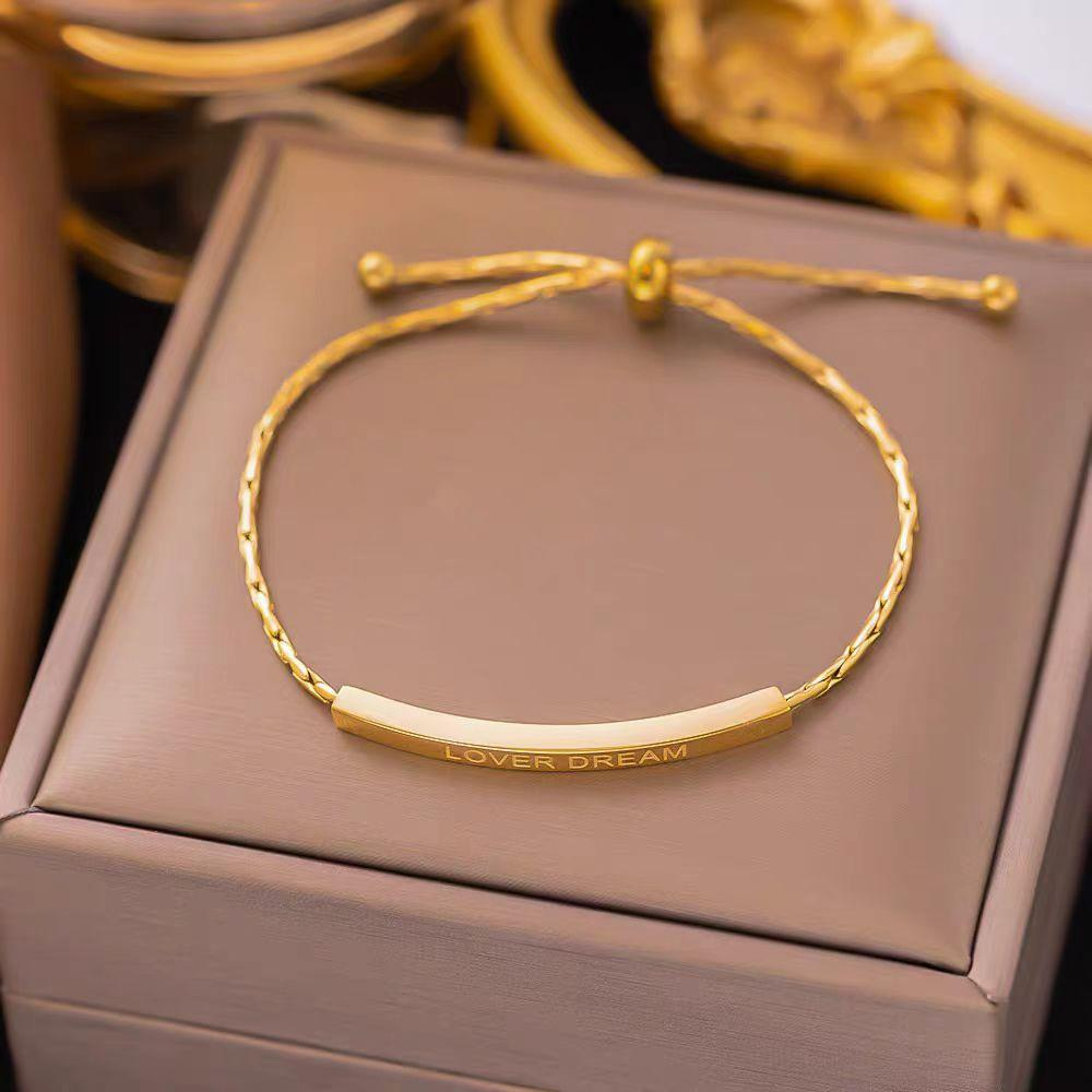 Minimal stainless steel bracelet sample