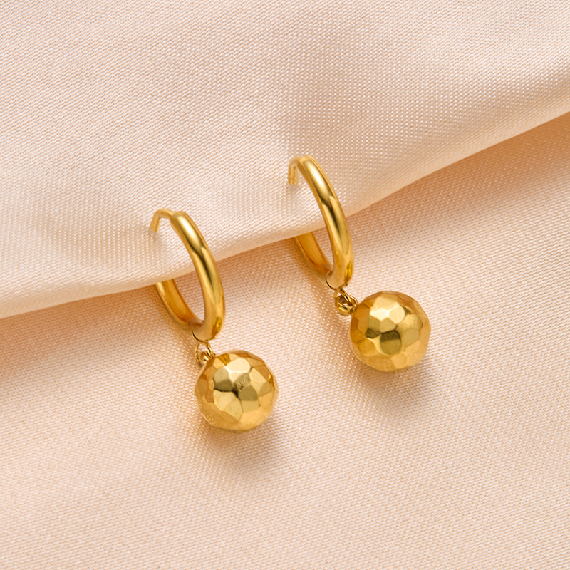 PVD gold stainless steel earring style