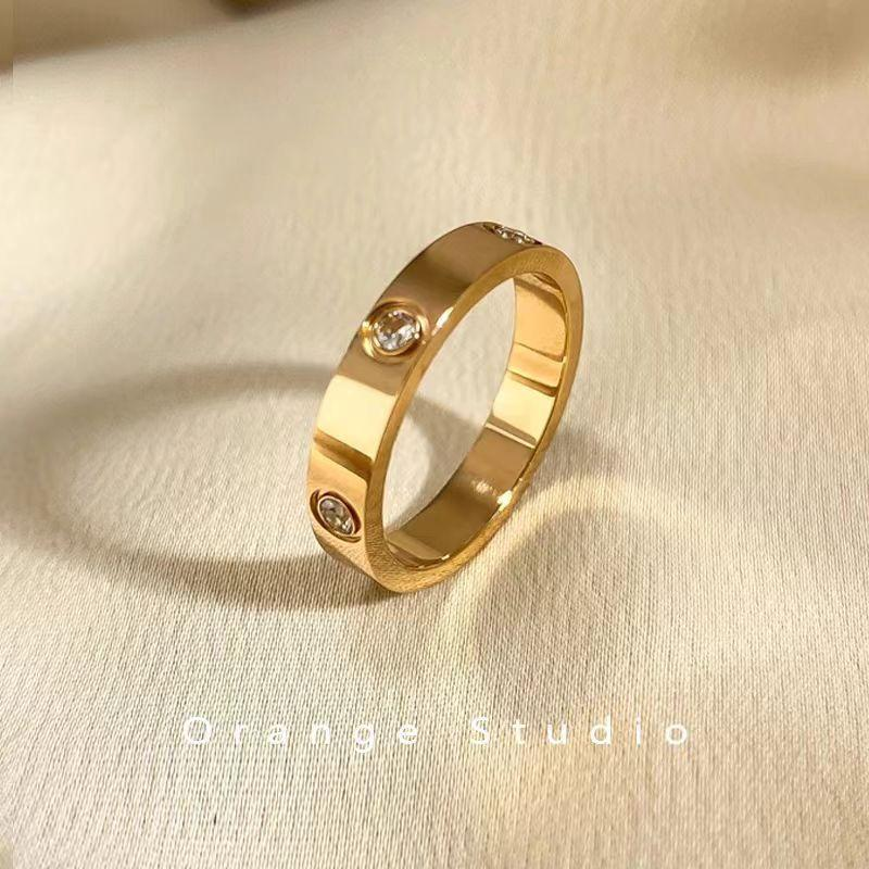 Polished stainless steel ring